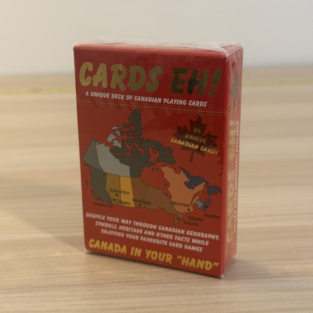 Cards Eh! Unique Canadian Playing Cards 2002 JK Productions New Sealed NOS